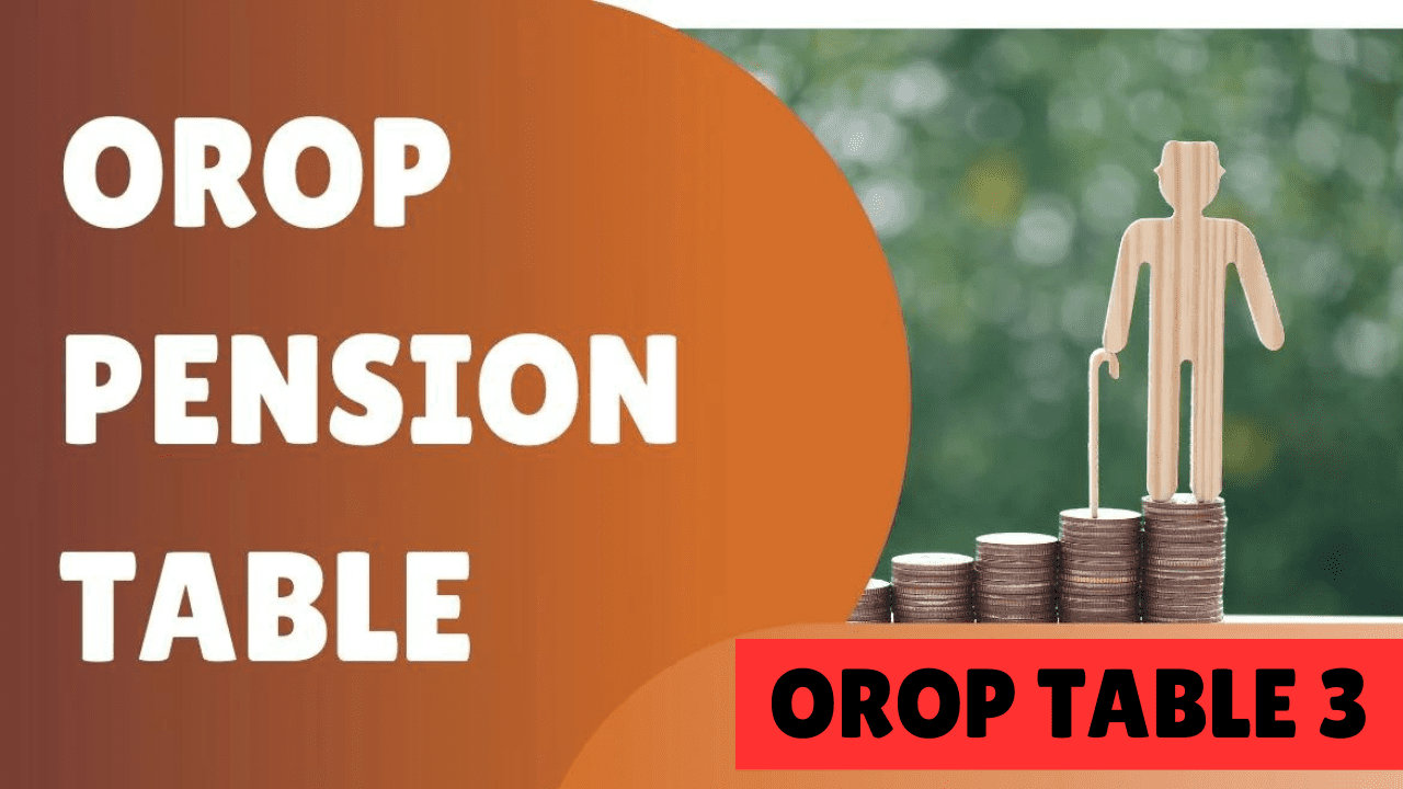 Home 35 OROP (One Rank One Pension) Table 3